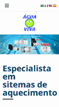 Mobile Screenshot of aguavivaaquecedores.com.br